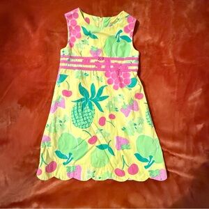 Lilly Pulitzer Yellow Fruit Dress